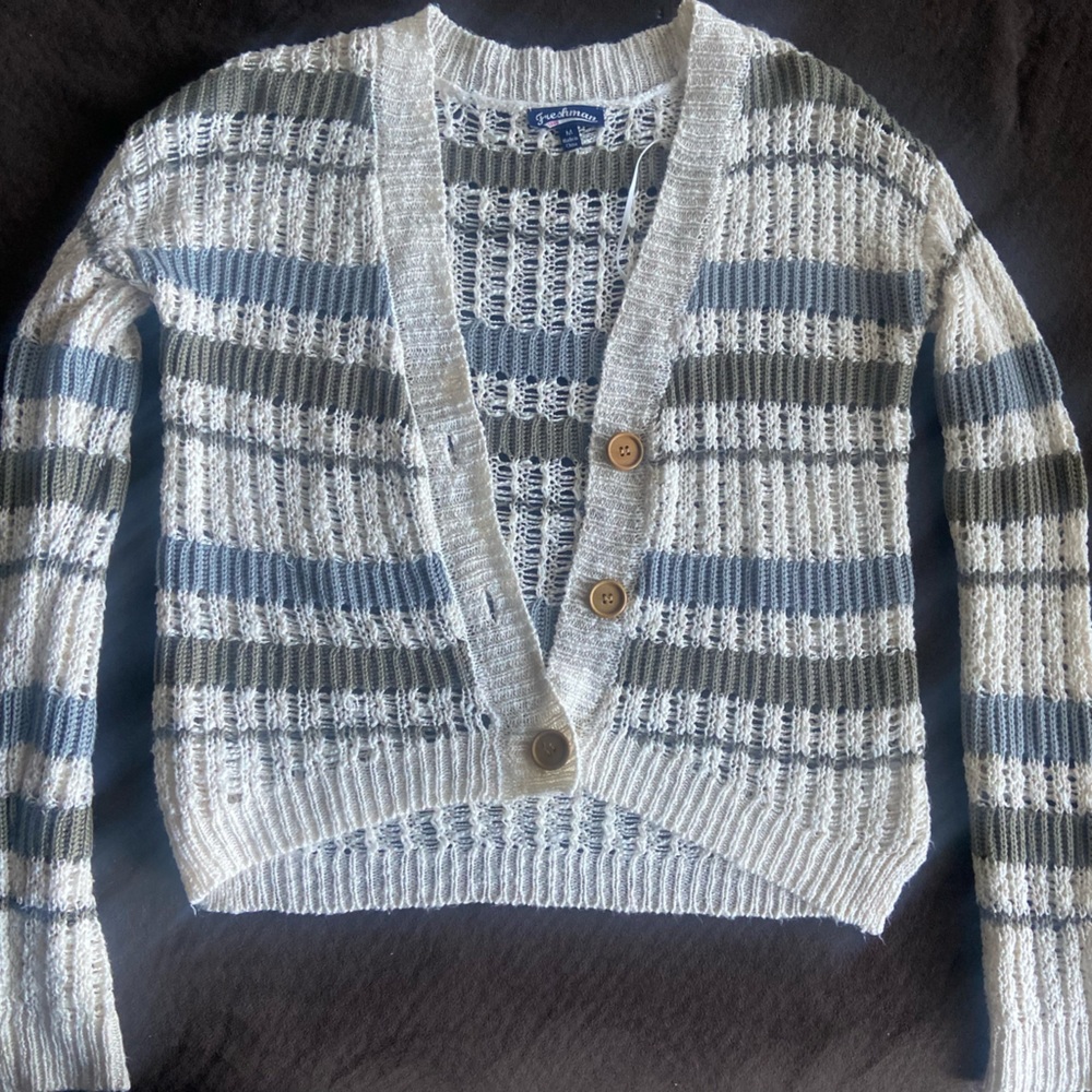 Knit Netted Cardigan
